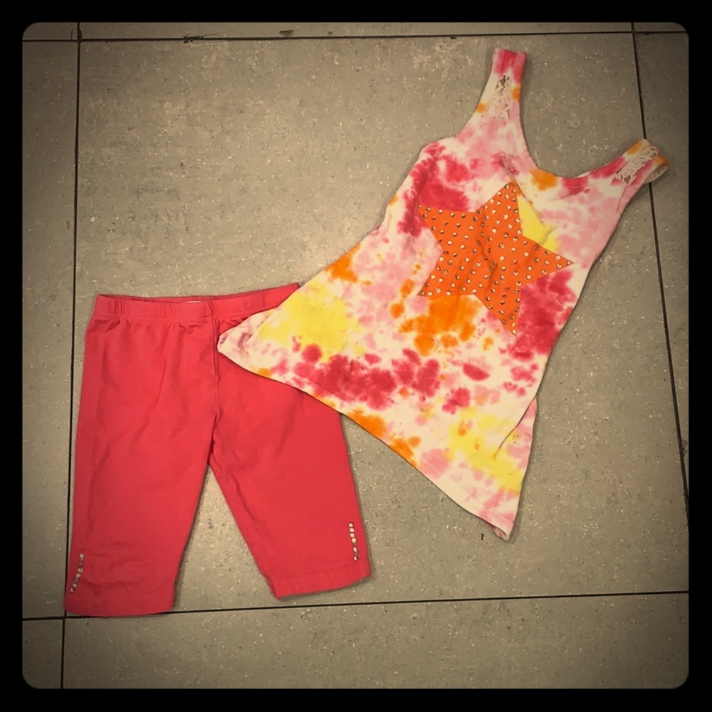 Girls matching tank and short set